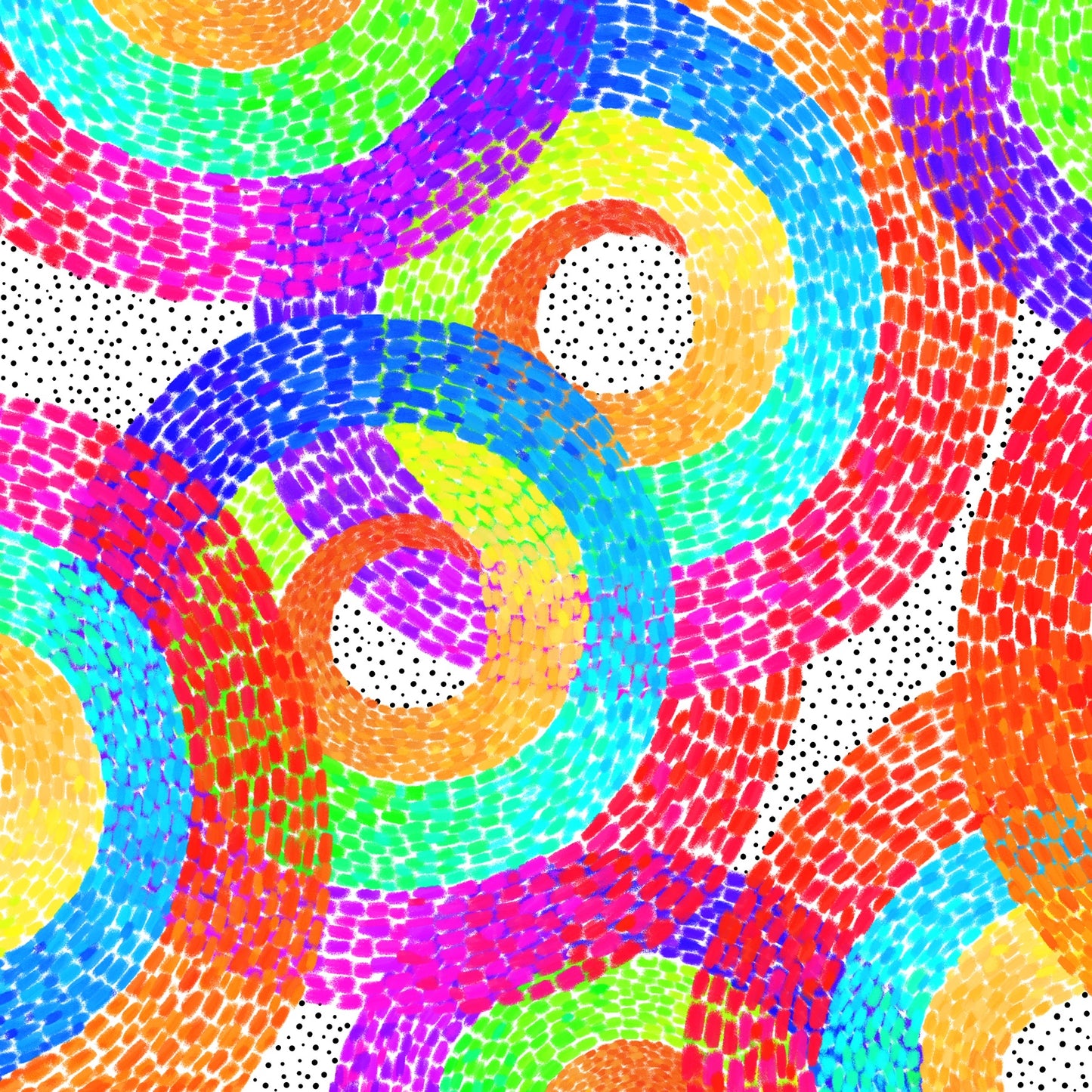 Full Circle — Vibrant Abstract Canvas