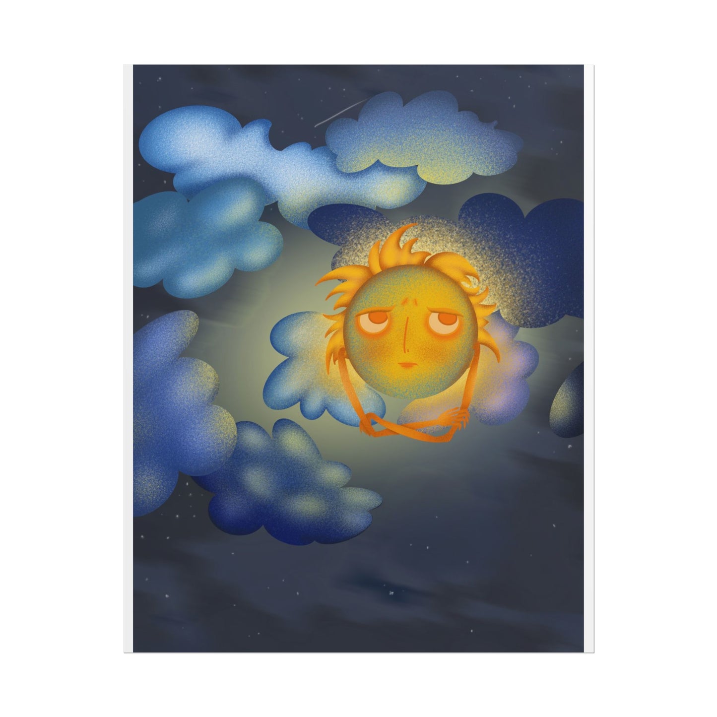 Goodnight, Sun — Rolled Art Poster