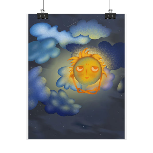 Goodnight, Sun — Rolled Art Poster