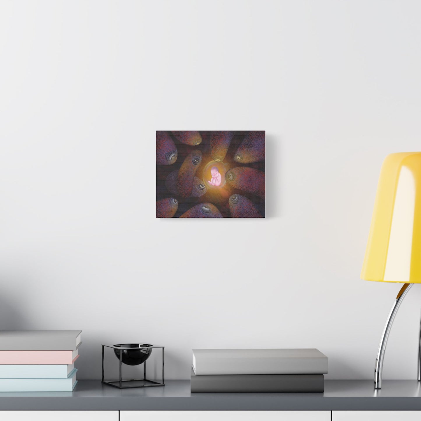 Stretched Satin Canvas - 'Light of Life' Fetal Art Print