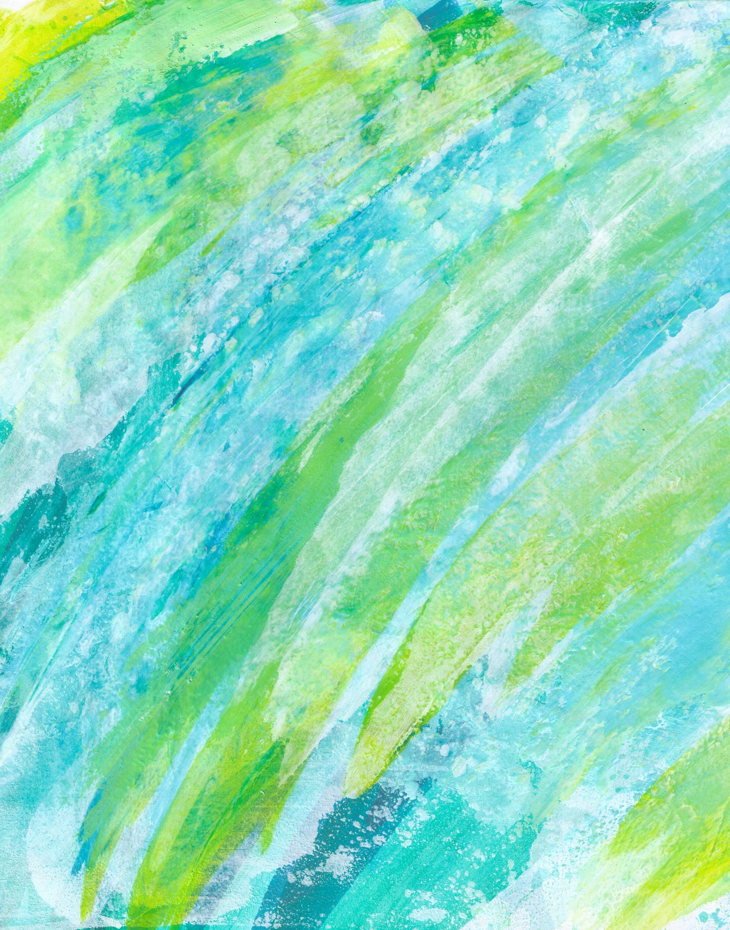 Abstract Green and Blue Wave